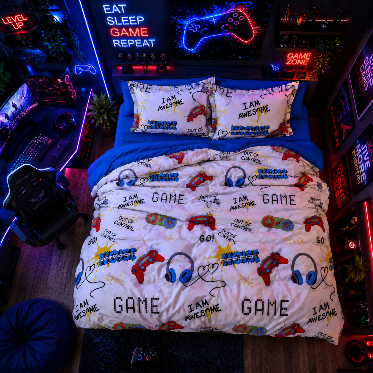 Спален комплект -премиум памук - Gaming